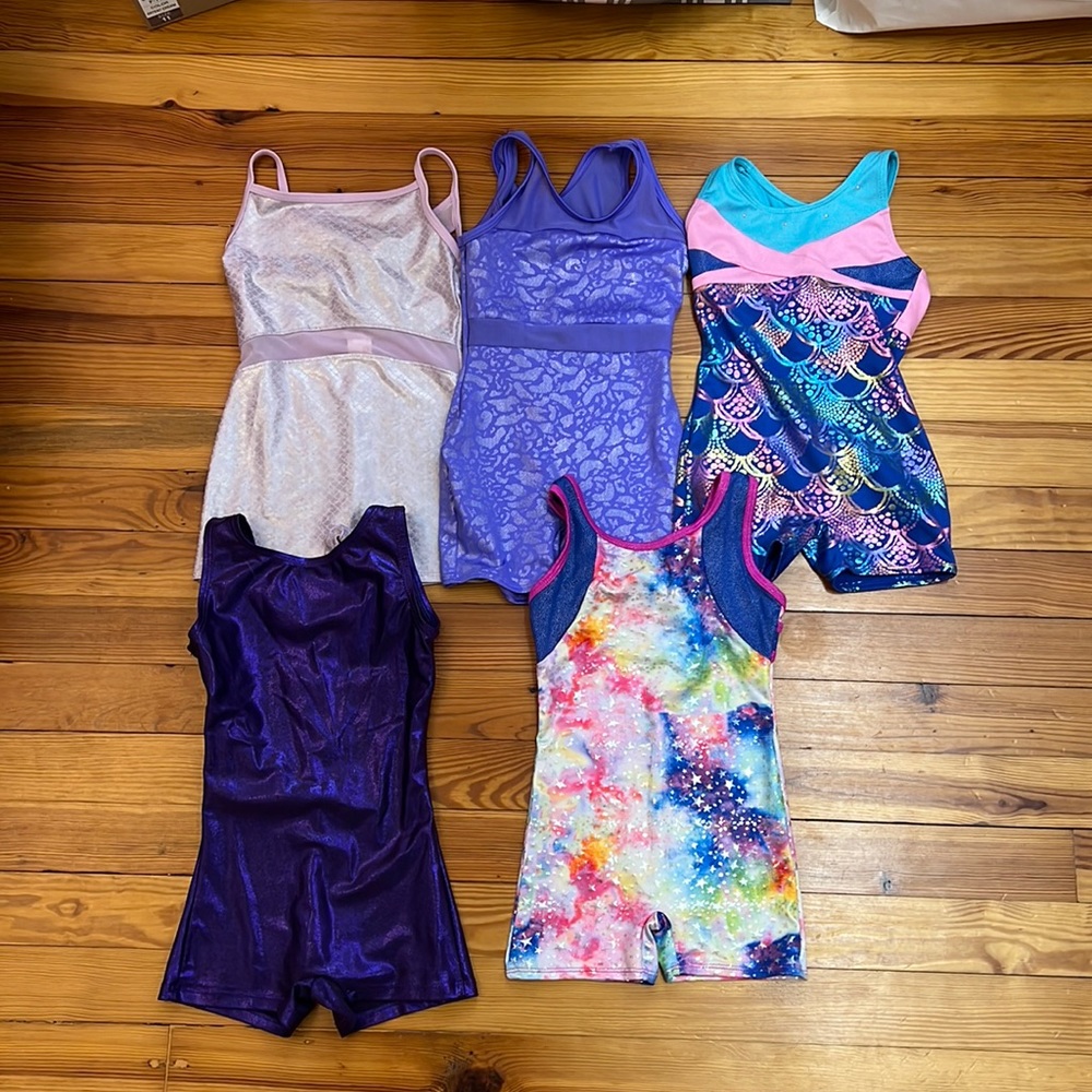 Little girls gymnastics leotards